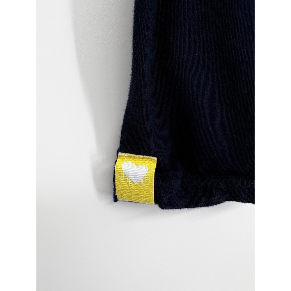 Kerri Rosenthal | Anthropologie Made With Love Graphic Tee Cotton Navy Blue M - Picture 6 of 11